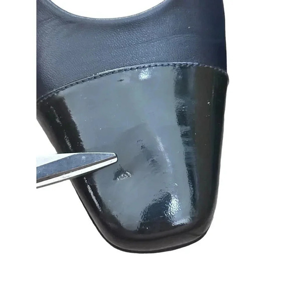 Etienne Aigner Women's Black Cap Toe Pull-On Pumps Shoes Size 10 - Picture 4 of 9